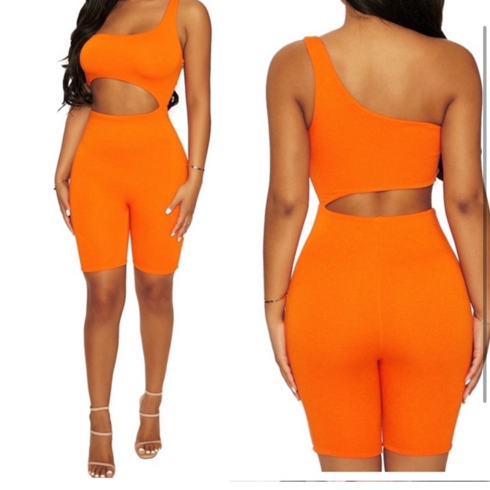 Naked wardrobe orange romper